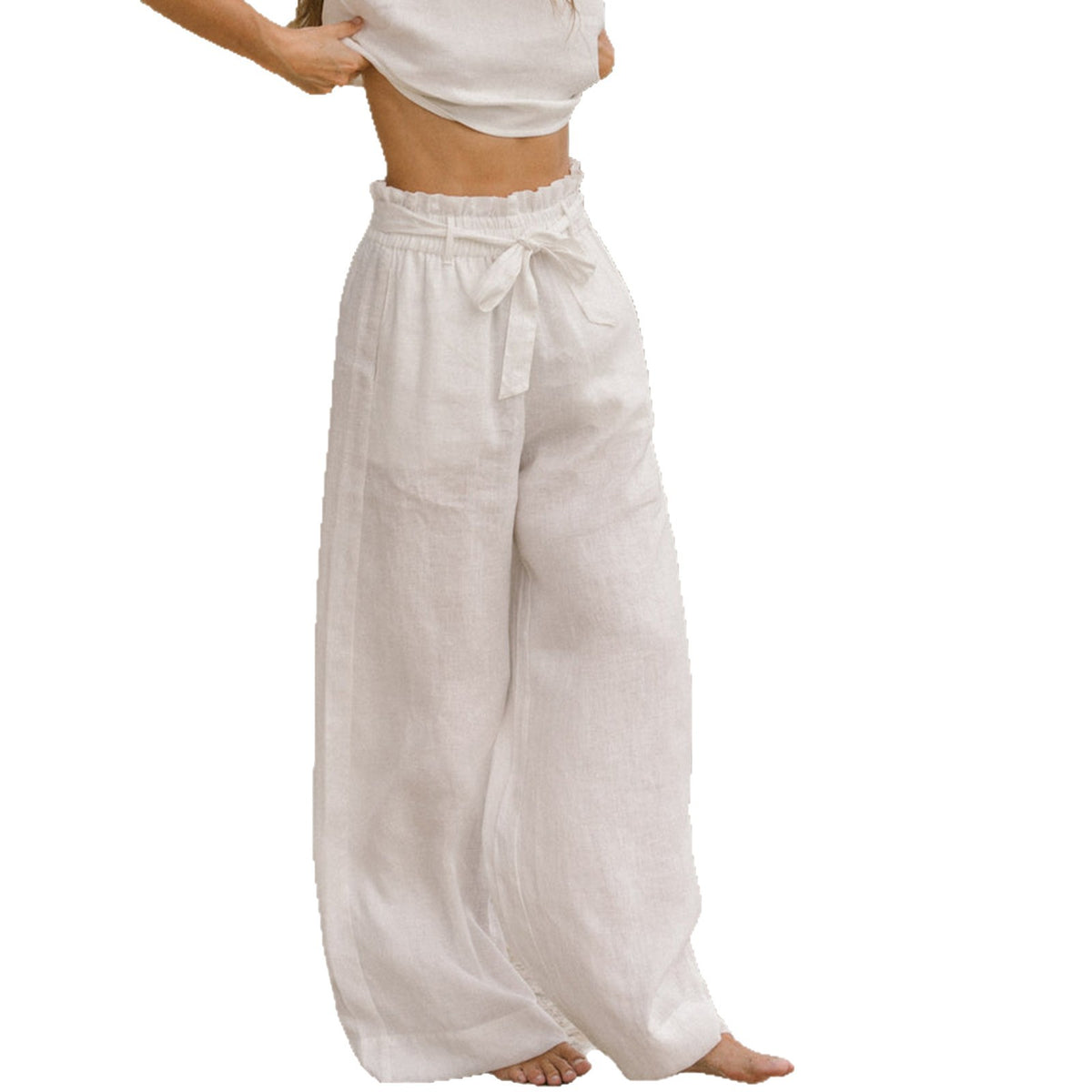 Cross-border Elastic Straight Leg Pants