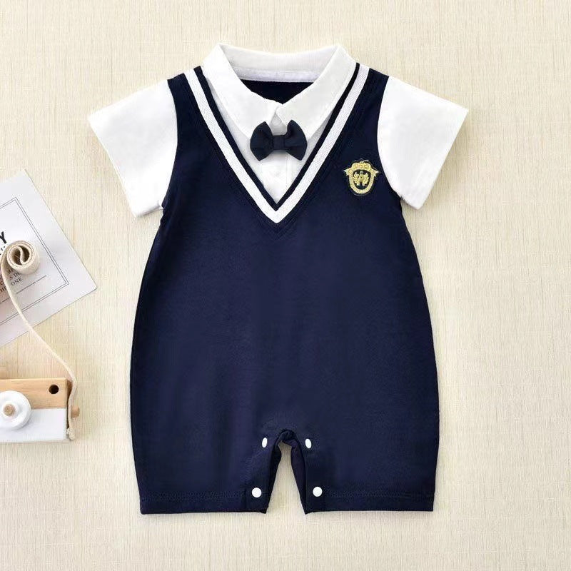 One-Year-Old Gentleman Short Sleeve Bodysuit