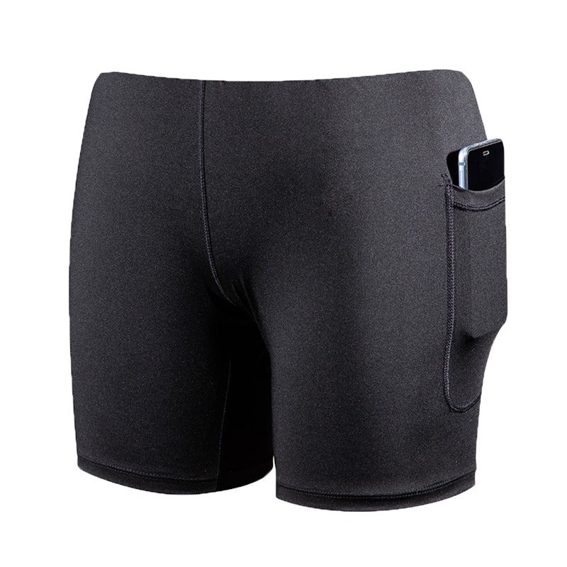 Zipper Pockets Swim Shorts