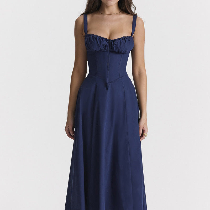 Sweetheart Neckline Midi Dress