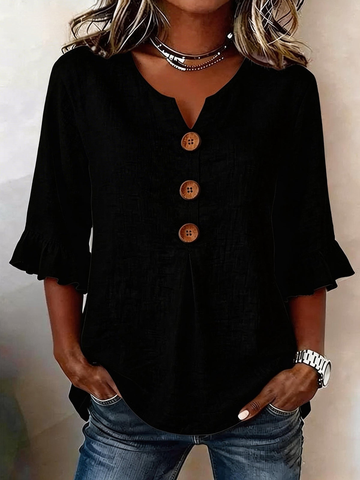 Blouse v-neck