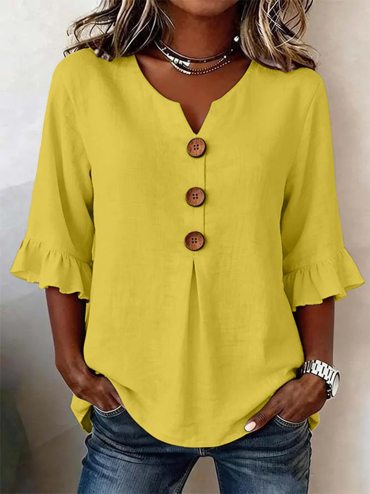 Blouse v-neck