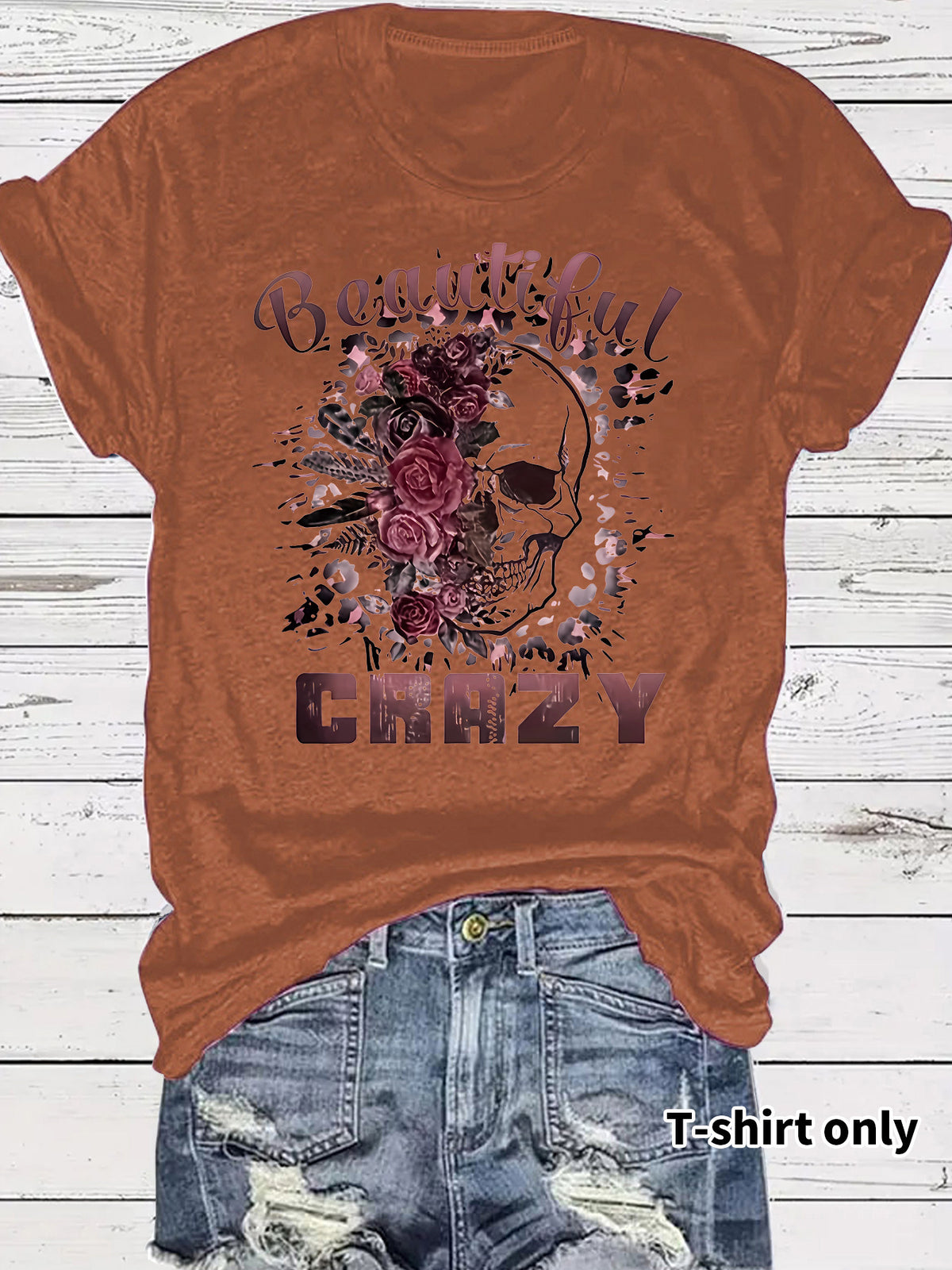 T-shirt skull print
