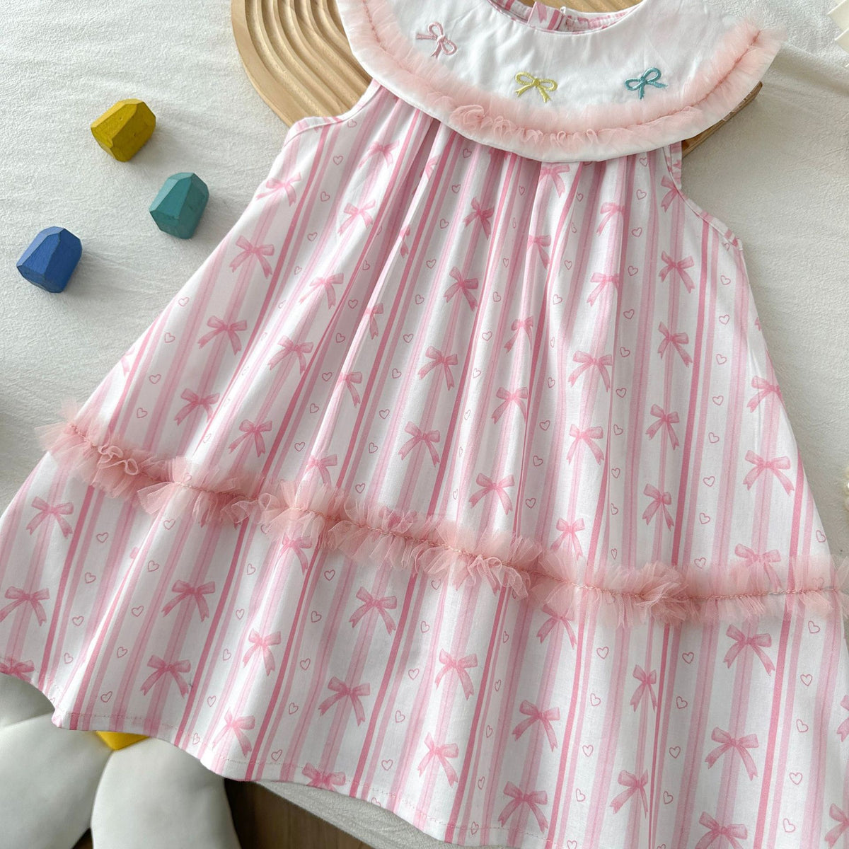 Striped Bow Style Dress