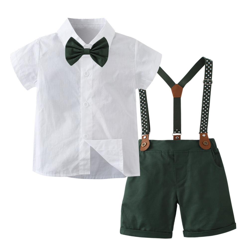 Two-Piece Set Overalls British Gentleman