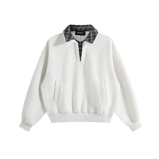 Casual Open Neck Pullover