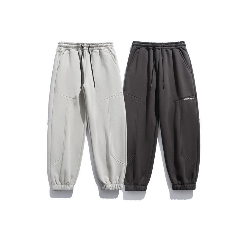 Embroidered drawstring sweatpants