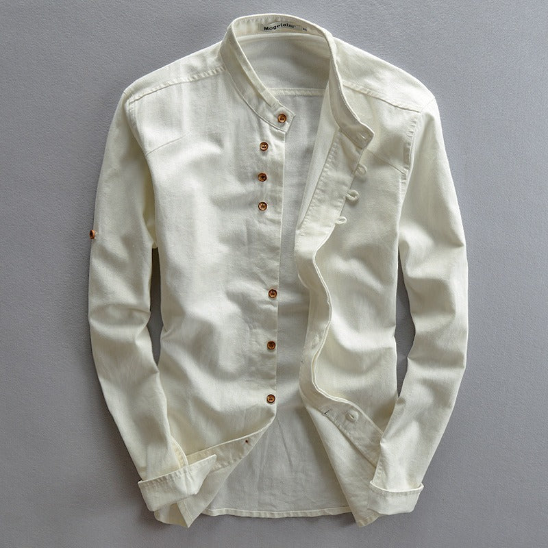 Casual Linen Blend Shirt
