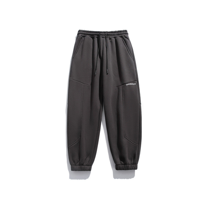 Embroidered drawstring sweatpants