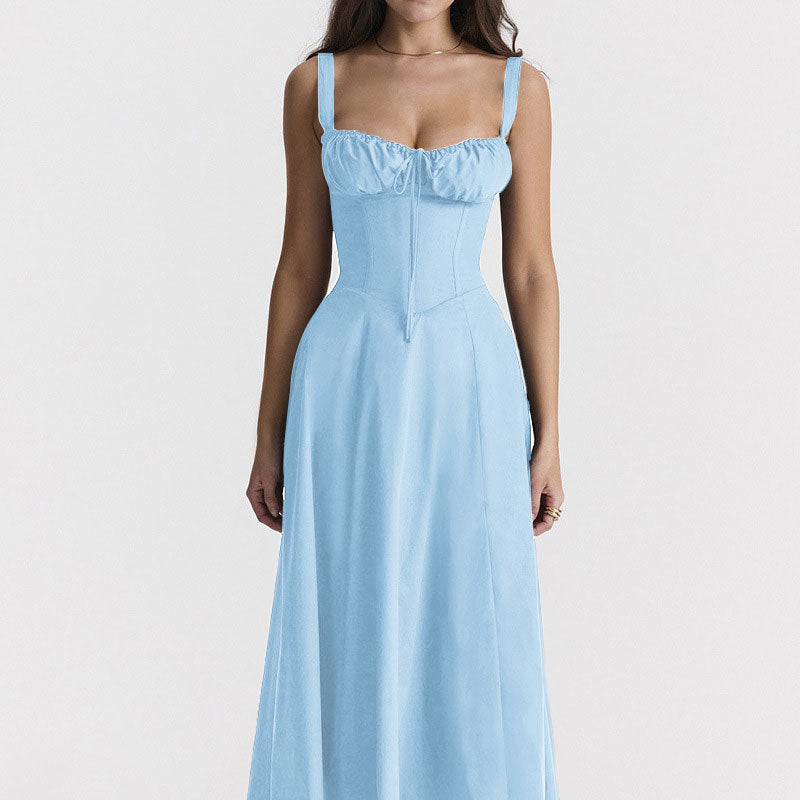Sweetheart Neckline Midi Dress