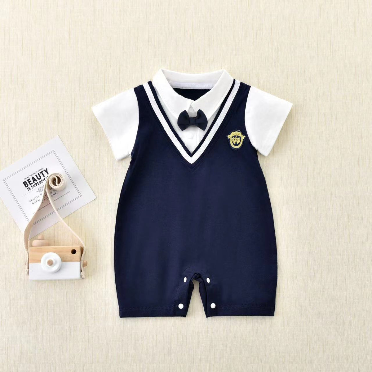 One-Year-Old Gentleman Short Sleeve Bodysuit