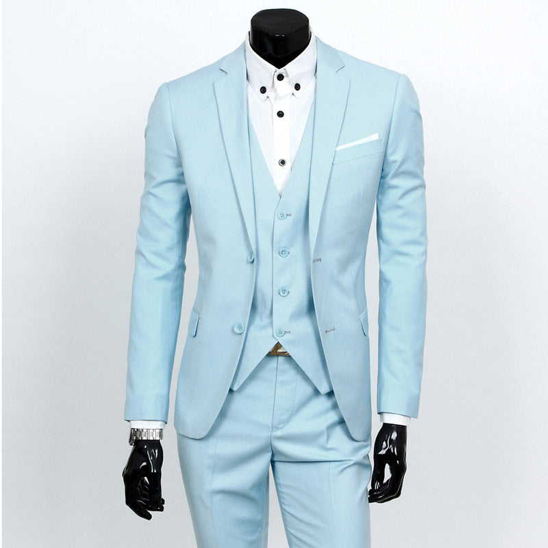 Modern Slim-Fit Three-Piece Suit