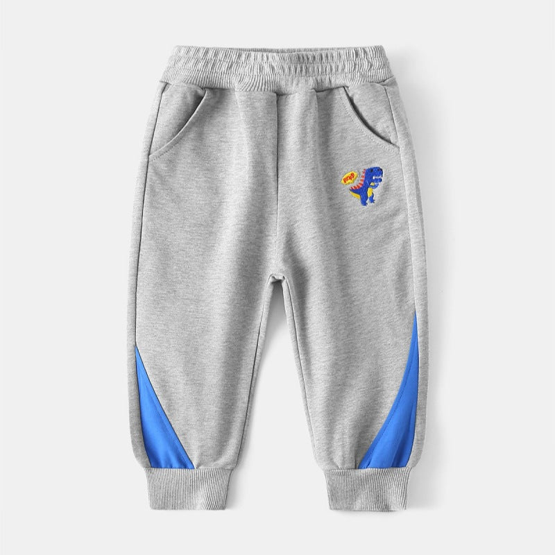 Dinosaur embroidered sweatpants