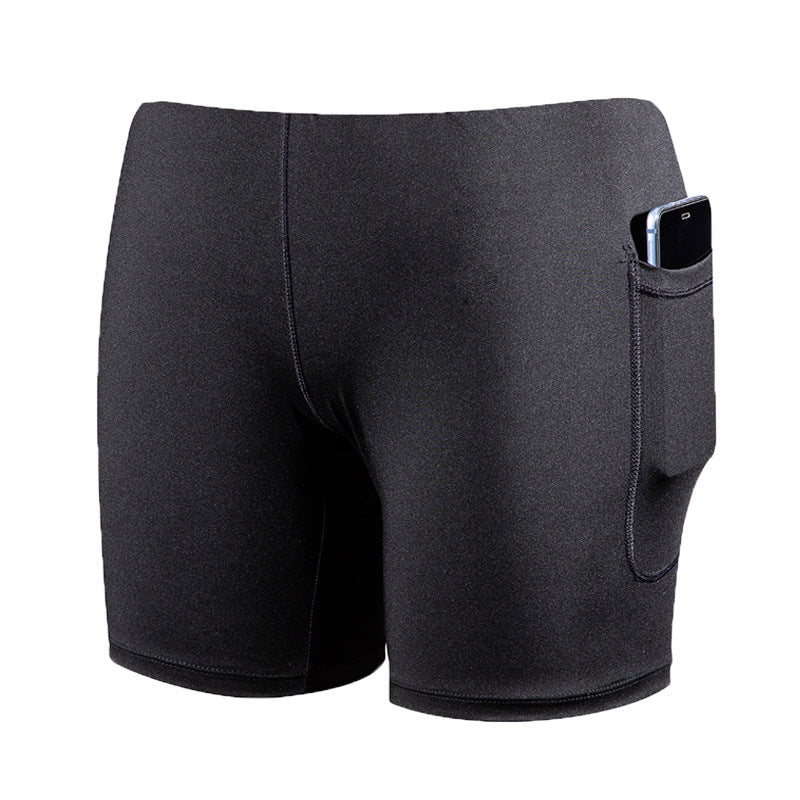 Zipper Pockets Swim Shorts