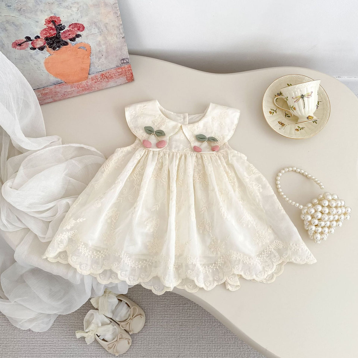 Flower Embroidery Dress