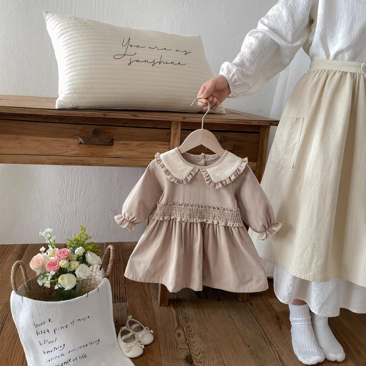 Spring Autumn Knit Dress Outfit