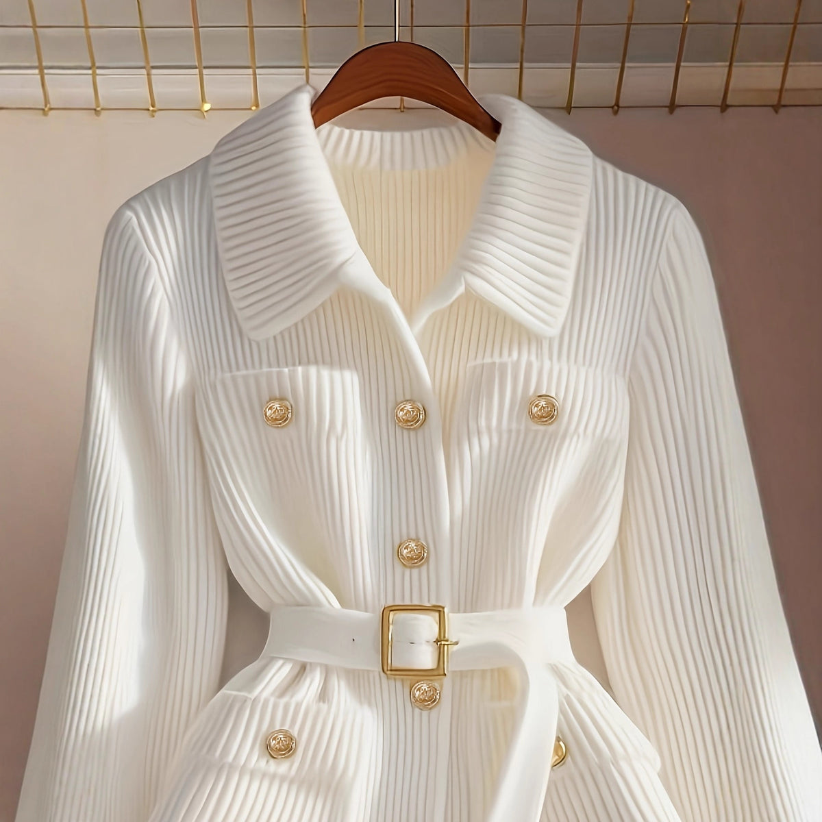 Knit Cardigan with Belt