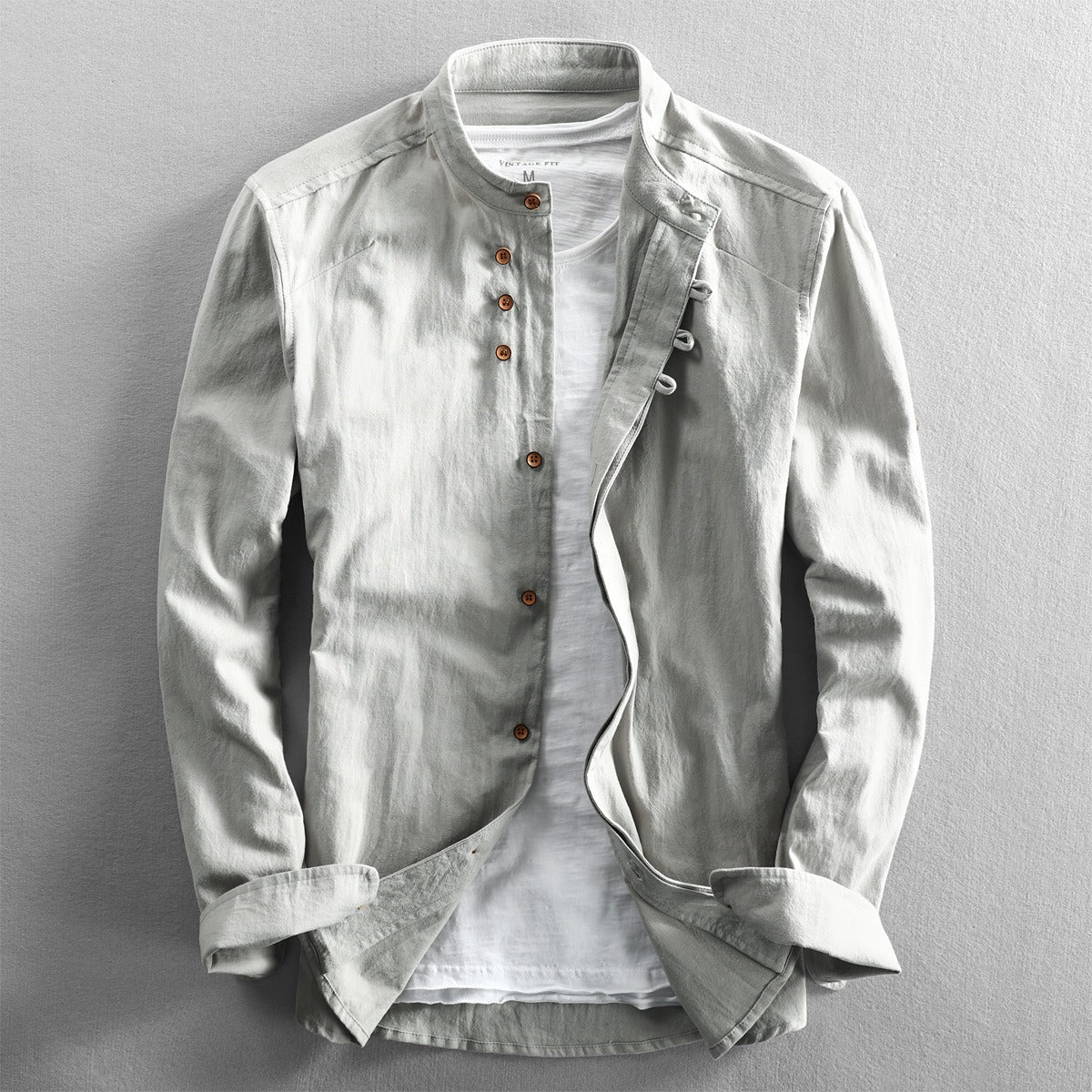 Casual Linen Blend Shirt