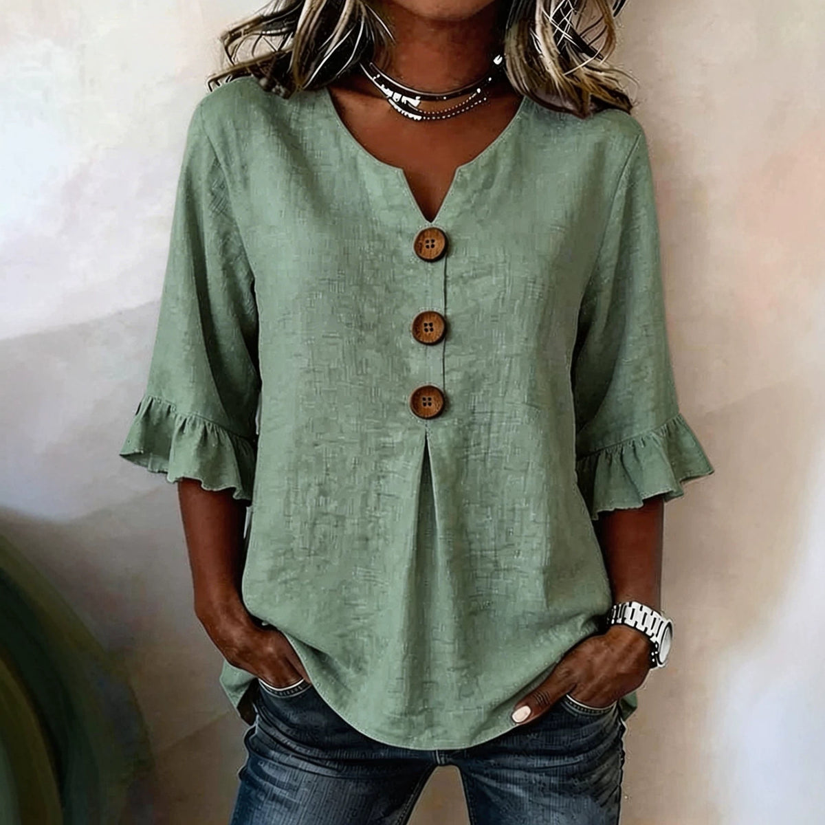 Blouse v-neck
