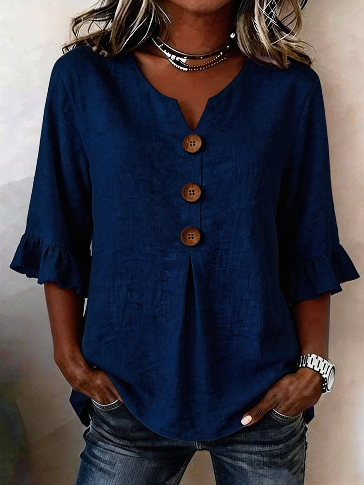 Blouse v-neck