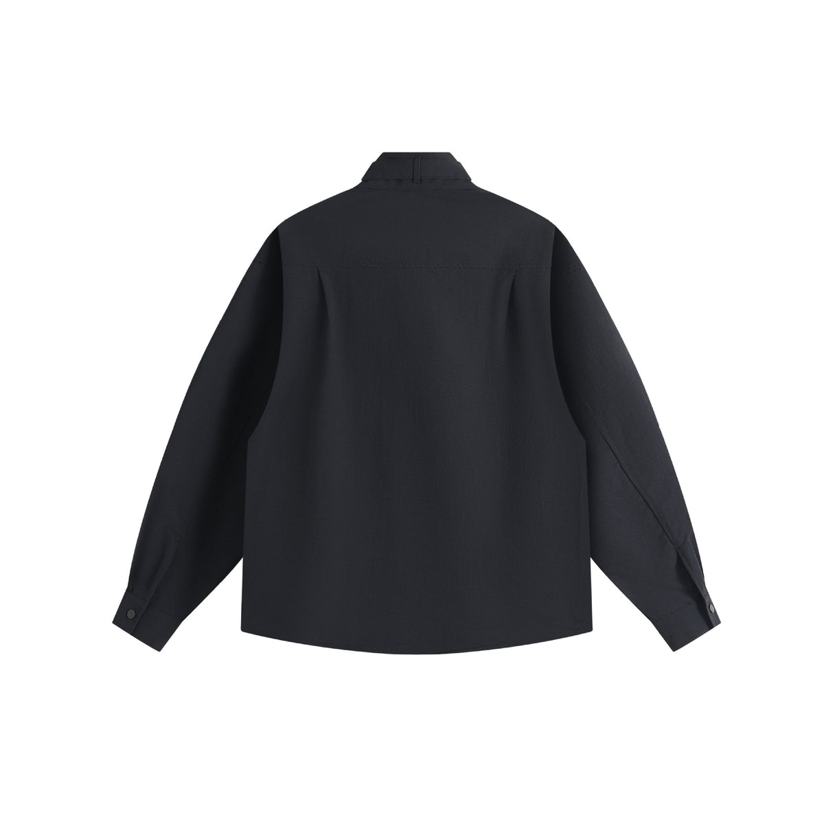 Stand Collar Tie-Button Design Loose Long Sleeve Shirt
